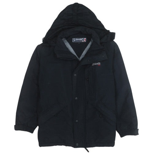 Schott nyc men black - black, hooded