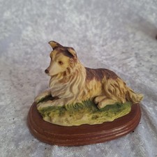 Ceramic Collie Dog Figurine