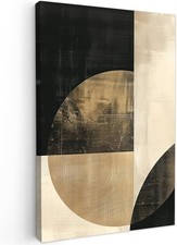 Abstract Black Gold Circle