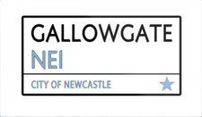 Gallowgate Metal Sign, Football sign, Newcastle United sign. Retro wall sign