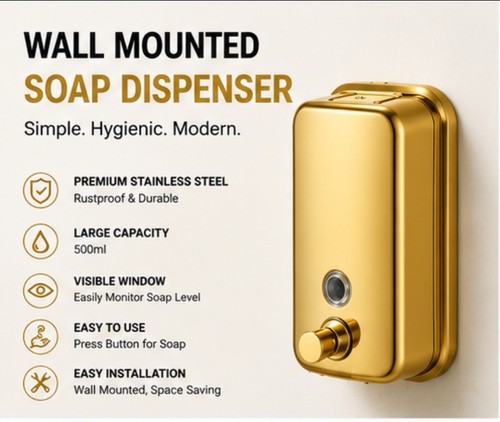 Luxury gold wall - wall, soap