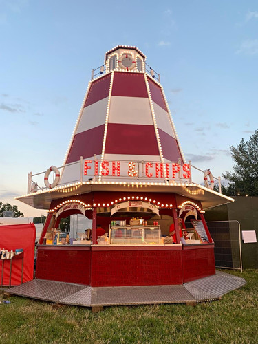 Lighthouse style fish chips - fish, &
