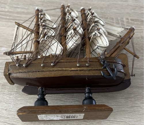 Vintage wooden three masted - wooden, three-masted