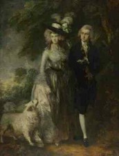 Thomas Gainsborough Mr And Mrs William Hallett (The Morning Walk) A4 Print