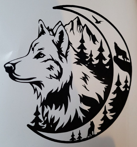 Wolf wildlife moon dog - wolf,