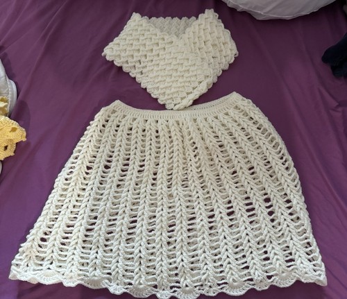Handmade crochet poncho medium - crochet,