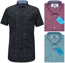 Mens Short Sleeve Shirt Polka