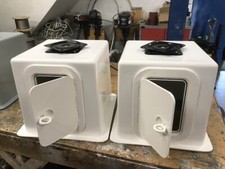 2 x GRP Boat Seat Storage Box