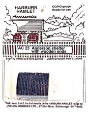 Harburn Hamlet Accessories Anderson Shelter With Wooden Ends AC 23 OO / HO Gauge