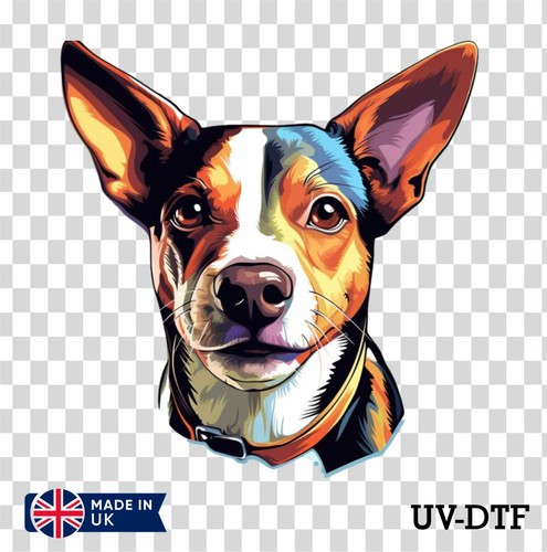 Rat terrier dog dtf sticker - dog,