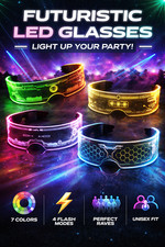 LED Light Up Glasses 2 Pair