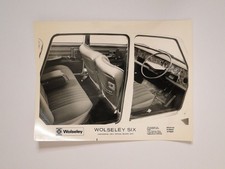Wolseley Six Interior 1972 Press / Publicity Automobile Photo 