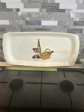 Vintage Retro Melamine Sandwich Tray Thetford Serving Tray VGC