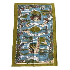 Vintage Beautiful Dorset Cotton Collectable Tea Towel - Sally Jayne Textiles