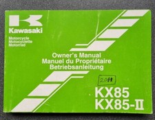 USED GOOD CONDITION GENUINE KAWASAKI KX85 SW & BW MOTOCROSS OWNERS MANUAL 2011