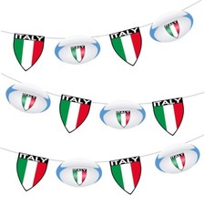 Rugby Italy Flag Ball Bunting