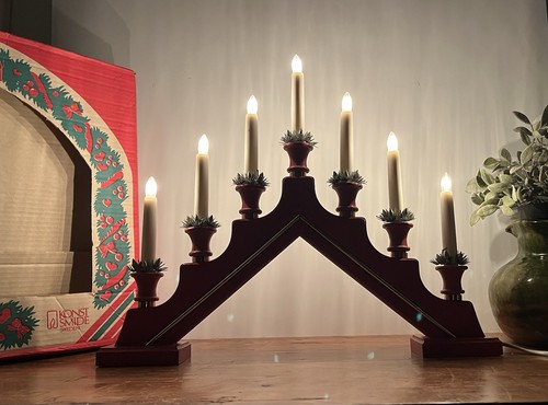 Konstsmide wooden candle - candle, arch
