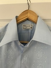 Rocola Made In GB VTG 70’s Blue Dress Shirt. 16. MR25430 