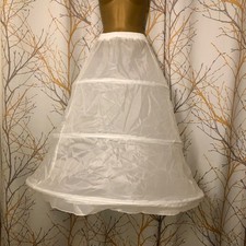 S M Full Length Long White