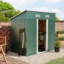 6X4ft Galvanized Steel Sheds