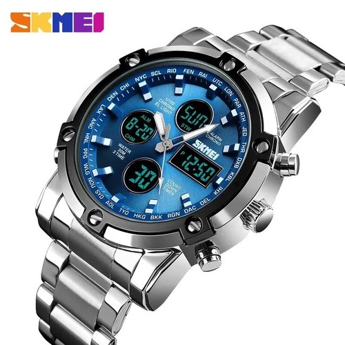 Skmei 1389 stainless - stainless, steel
