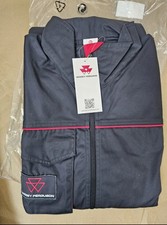 New Massey Ferguson Overalls Mens Overall Size Small Navy Zip Up