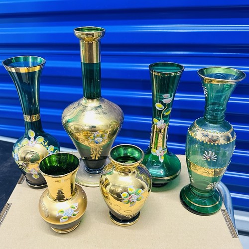 Vintage czech bohemian vase - vintage,