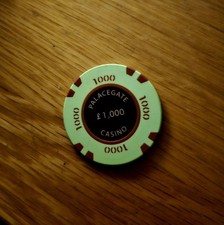 Genuine Palacegate Casino Chip £1000 Rare Collectible