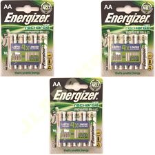12 AA Energizer Rechargeable 2000 mAh NI-MH Batteries 2000mAh HIGH CAPACITY NiMh