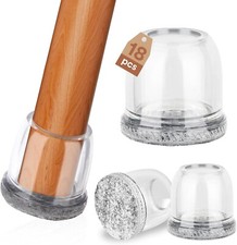 18pcs Round Chair Leg Floor Protectors Large Furniture Feet Covers-Box Damaged