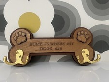 Personalised dog lead plaque - personalised,
