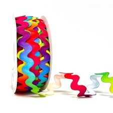 Rainbow RIC RAC Ricrac Zigzag Trim Wavy Braid 4mm 10mm 15mm Ribbon ~ 3 METRES