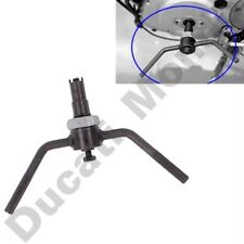 Engine crank shaft turning setting tool rotating for Ducati valve degree timing