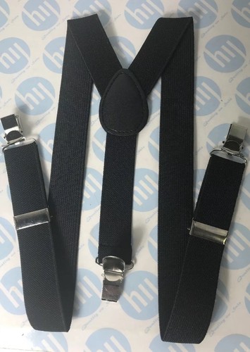 25mm unisex braces plain - 25mm, black