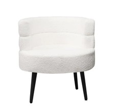 ✨ Barrel Boucle Teddy Fur Accent Chair – Modern, Cozy & Ultra-Chic! ✨
