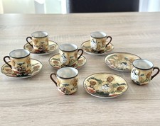 Set of Six Antique Satsuma