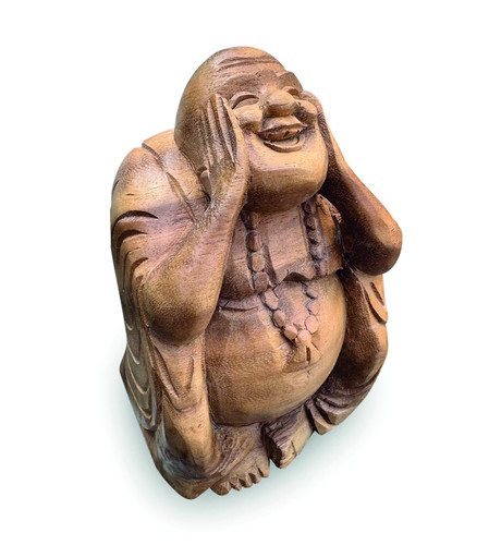 Buddha hear evil figurine - buddha,