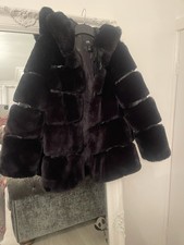 River Island Faux Fur Hooded