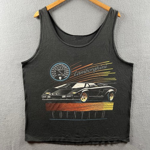 Vintage lamborghini tank top - vintage,
