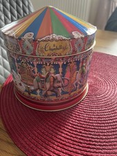 CHURCHILL's EMPTY CAROUSEL  MUSICAL BISCUIT TIN - ADRIAN CHESTERMAN