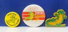 Vintage Pontins Holiday Camp Crocodile Club Badges