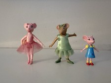 Exclusive Angelina Ballerina Polly Mouseling & Alice 3” Play Figures Very RARE