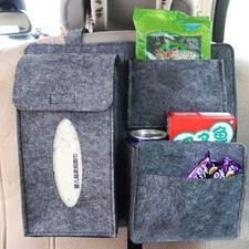Dark Gray Car Rear Seat