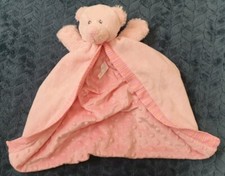 Russ Baby Pink Teddy Bear Comforter Blankie Lovey Security Blanket Puppet