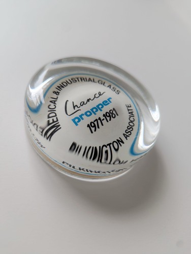 Vintage glass paper - paper, weight