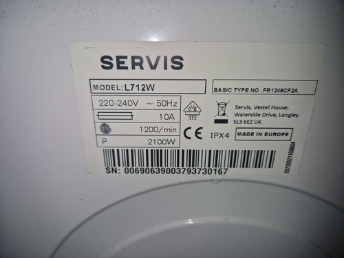 Servis 7kg washing machine - 7kg, in