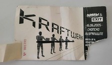 Kraftwerk, used concert ticket, Skopje, Macedonia 16.06.2005