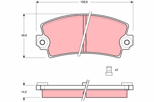 Gdb149 brake pad - gdb149, set,