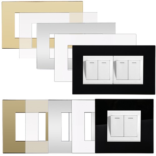 Double single socket switch - /,