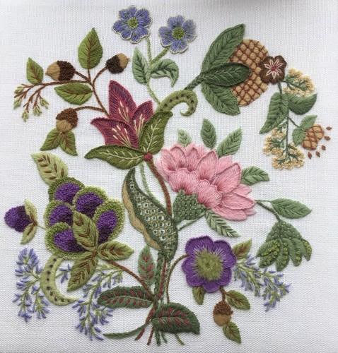 Masquerade crewel embroidery - masquerade.,